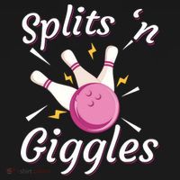 Funny Splits 'N Giggles Bowling Team Bowler Sports Player Ornament thumb 1