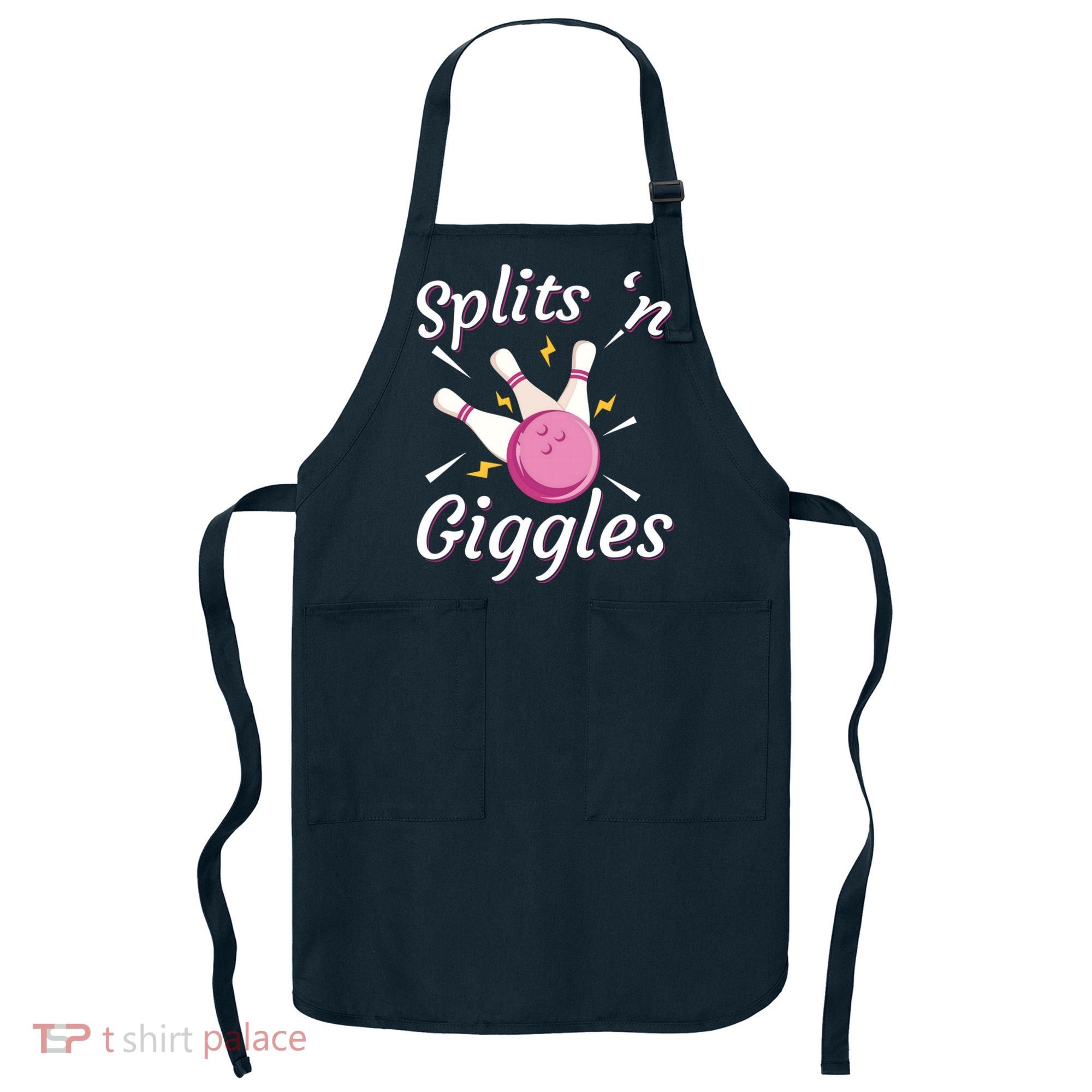 Funny Splits 'N Giggles Bowling Team Bowler Sports Player Apron