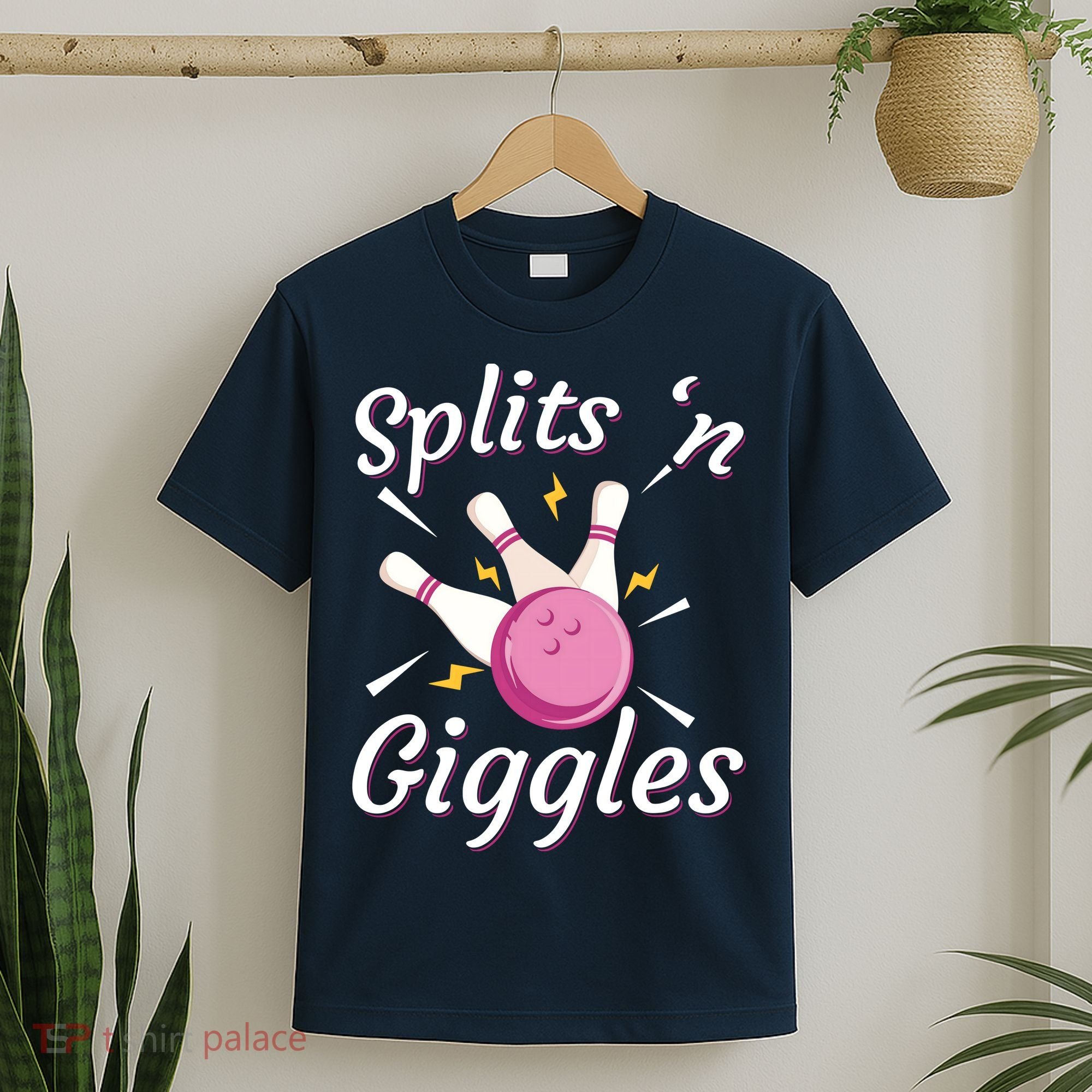 Funny Splits 'N Giggles Bowling Team Bowler Sports Player T-Shirt