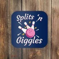 Funny Splits 'N Giggles Bowling Team Bowler Sports Player Coaster thumb 0