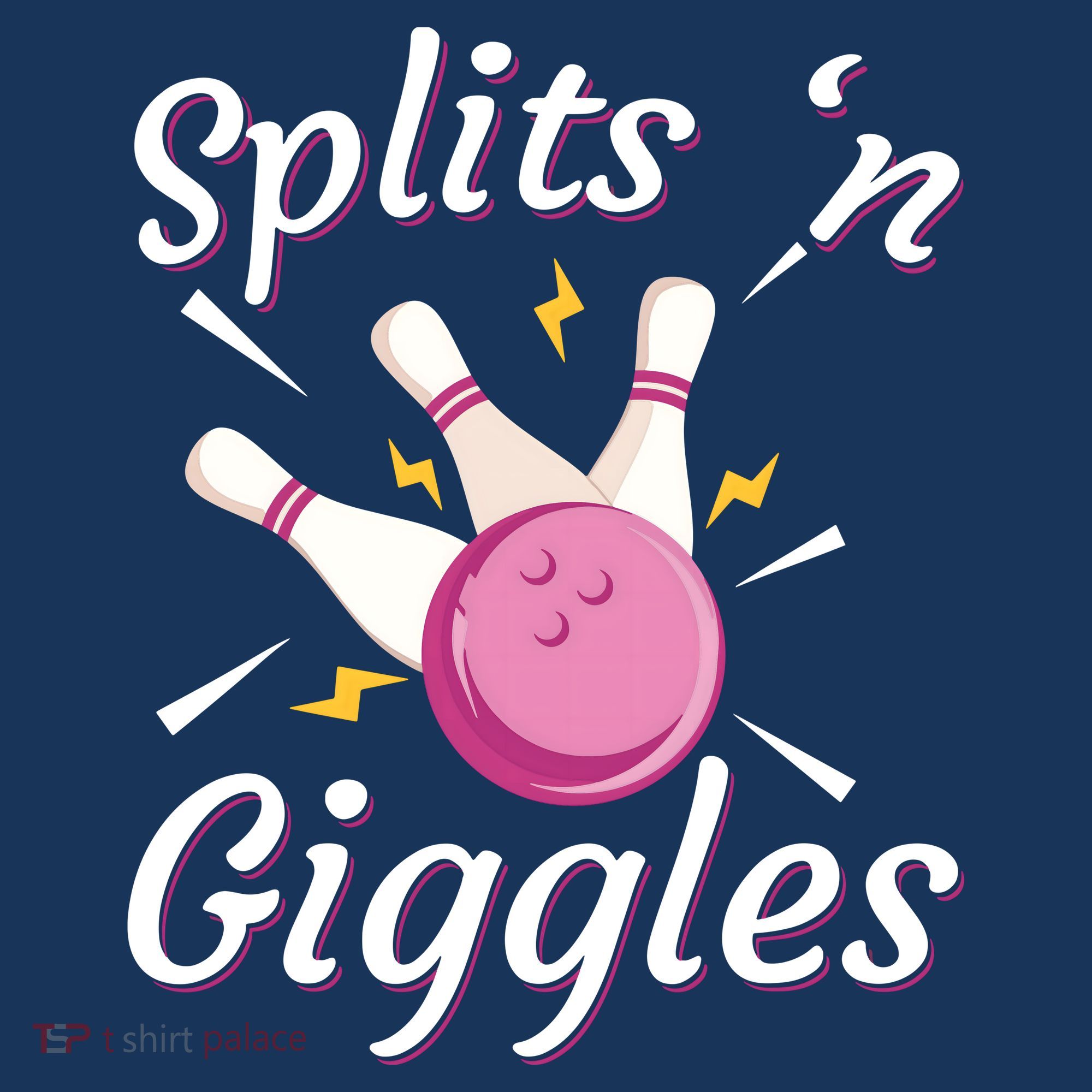 Funny Splits 'N Giggles Bowling Team Bowler Sports Player Women's Hoodie