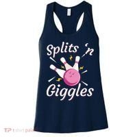 Funny Splits 'N Giggles Bowling Team Bowler Sports Player Women's Tank Top thumb 0