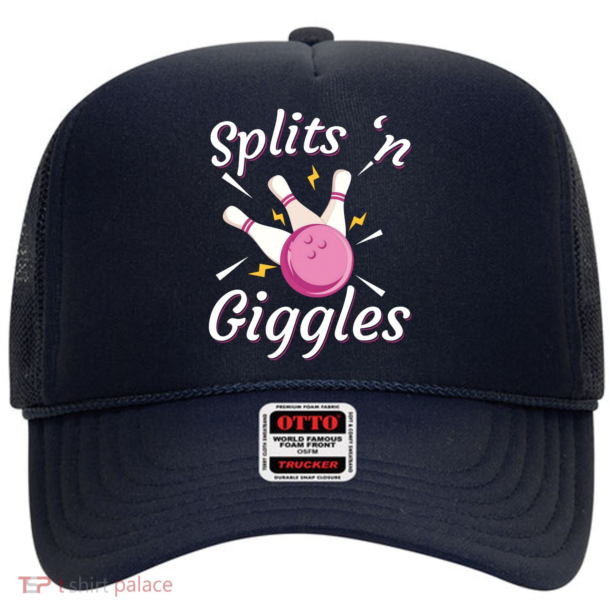 Funny Splits 'N Giggles Bowling Team Bowler Sports Player Hat