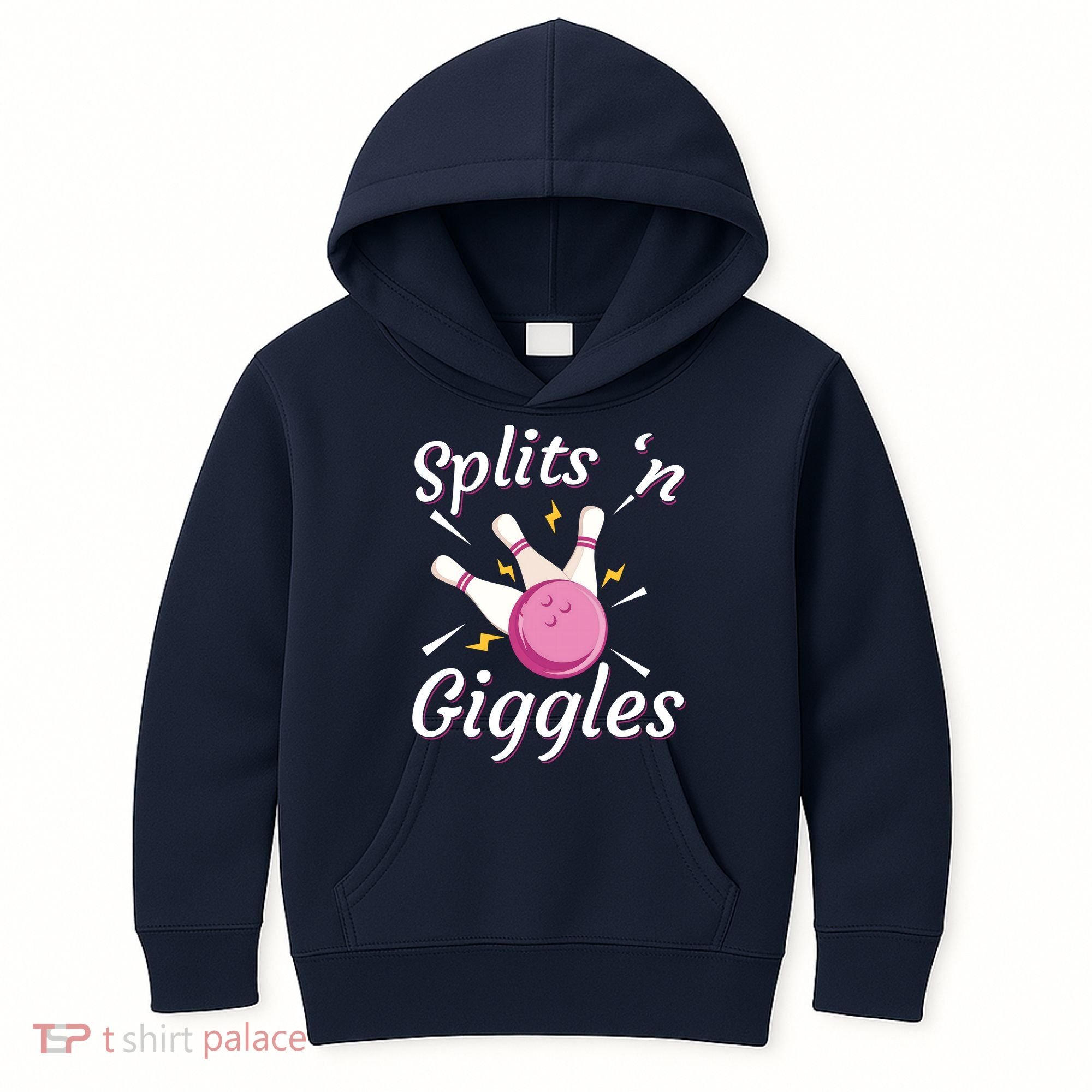 Funny Splits 'N Giggles Bowling Team Bowler Sports Player Kids Hoodie