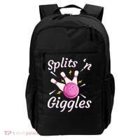 Funny Splits N Giggles Bowling Team Bowler Sports Player Backpack thumb 0