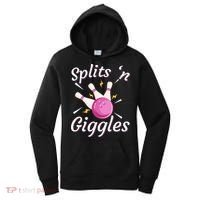 Funny Splits N Giggles Bowling Team Bowler Sports Player Women's Hoodie thumb 0