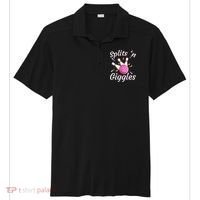 Funny Splits N Giggles Bowling Team Bowler Sports Player Sport-Tek Posi-UV Pro Polo thumb 0