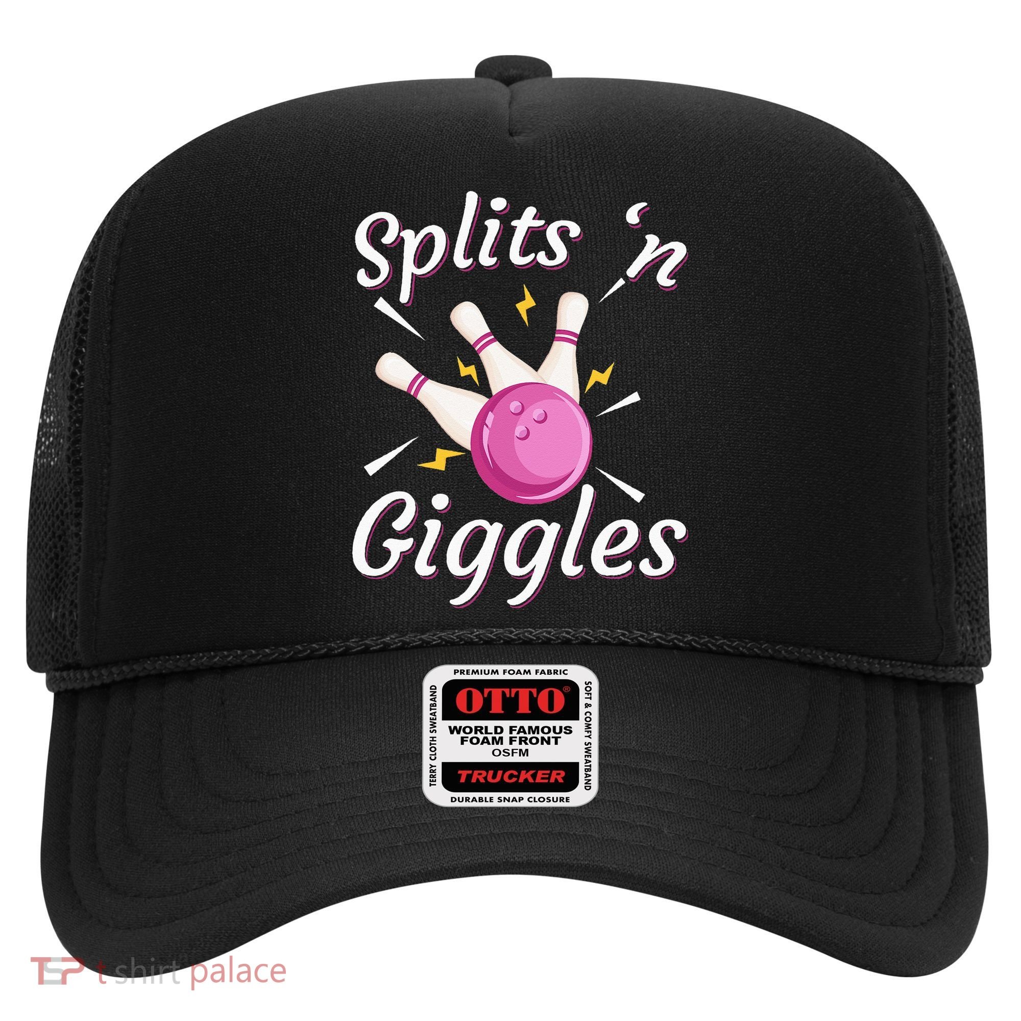 Funny Splits N Giggles Bowling Team Bowler Sports Player Hat
