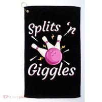 Funny Splits N Giggles Bowling Team Bowler Sports Player Golf Towel thumb 0