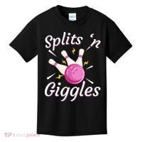 Funny Splits N Giggles Bowling Team Bowler Sports Player Kids T-Shirt thumb 0