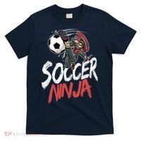 Funny Soccer Ninja Soccer Player Boy Football Lover T-Shirt thumb 0
