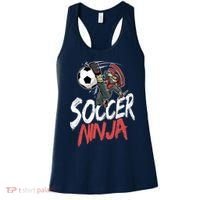 Funny Soccer Ninja Soccer Player Boy Football Lover Women's Tank Top thumb 0