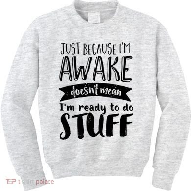 Funny Sarcastic Not A Morning Person Hate Waking Up  Kids Sweatshirt