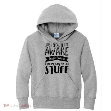 Funny Sarcastic Not A Morning Person Hate Waking Up  Kids Hoodie