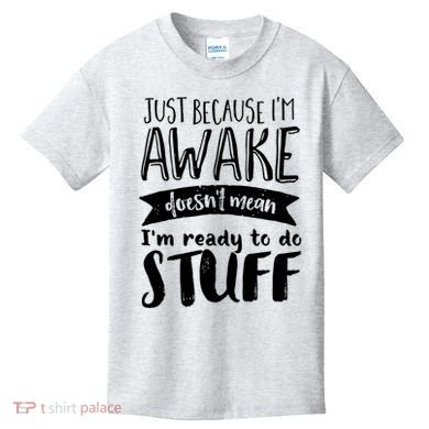 Funny Sarcastic Not A Morning Person Hate Waking Up  Kids T-Shirt