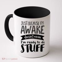 Funny Sarcastic Not A Morning Person Hate Waking Up  Coffee Mug thumb 0