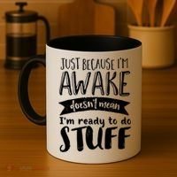 Funny Sarcastic Not A Morning Person Hate Waking Up  Coffee Mug thumb 4