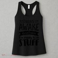 Funny Sarcastic Not A Morning Person Hate Waking Up  Women's Tank Top thumb 3