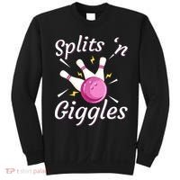 Funny Splits N Giggles Bowling Team Bowler Sports Player Sweatshirt thumb 0