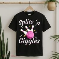 Funny Splits N Giggles Bowling Team Bowler Sports Player T-Shirt thumb 2