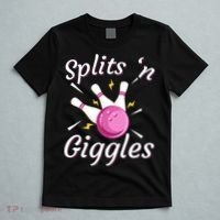 Funny Splits N Giggles Bowling Team Bowler Sports Player T-Shirt thumb 5