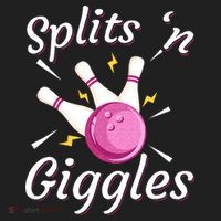Funny Splits N Giggles Bowling Team Bowler Sports Player Beanie thumb 2