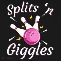 Funny Splits N Giggles Bowling Team Bowler Sports Player Women's Tank Top thumb 5