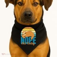 Funny Sloth Nope Not Today Retro Sloth Cute Gift USA-Made Doggie Bandana thumb 1