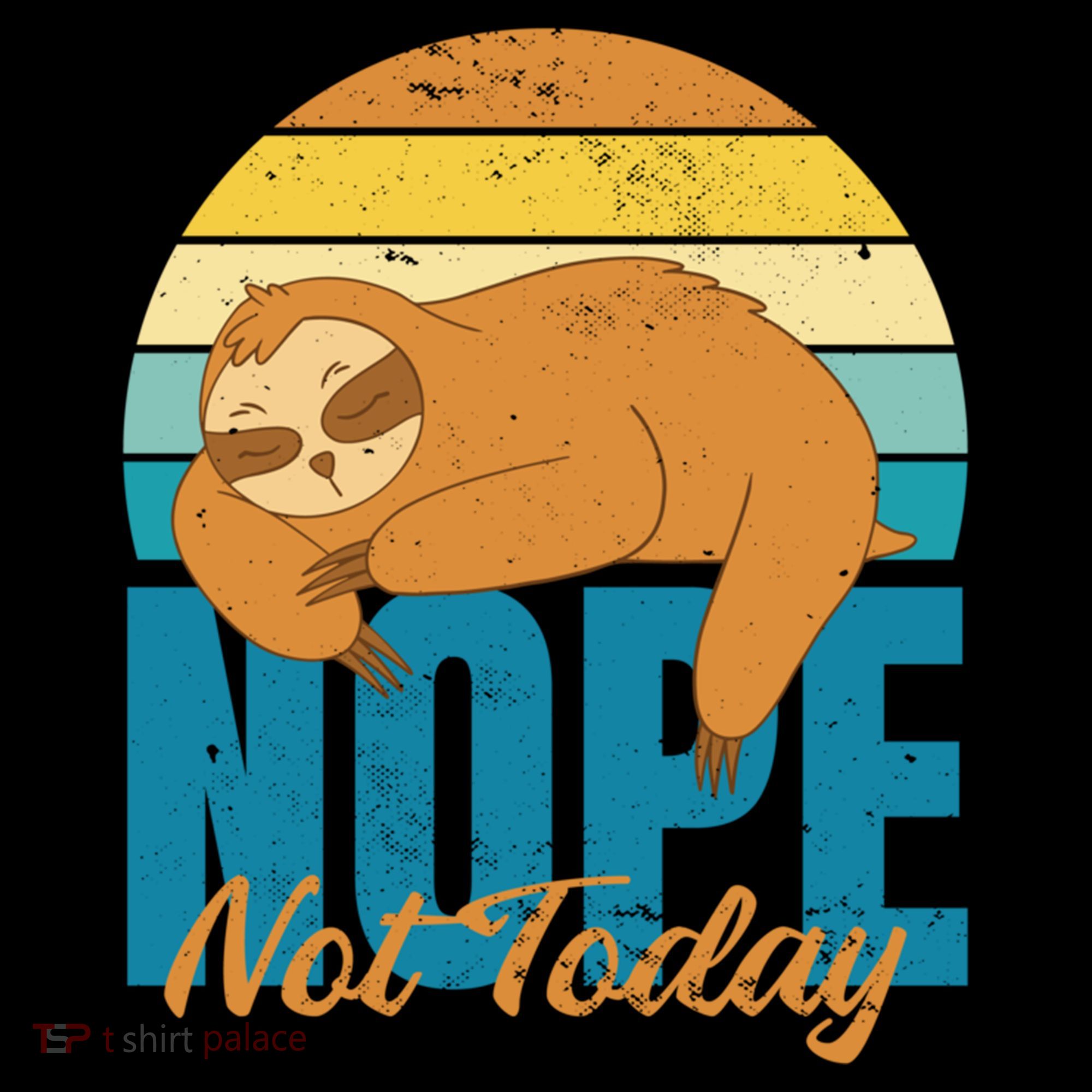 Funny Sloth Nope Not Today Retro Sloth Cute Gift Ornament