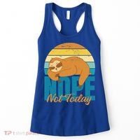 Funny Sloth Nope Not Today Retro Sloth Cute Gift Women's Tank Top thumb 0
