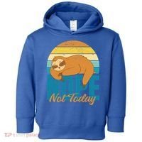 Funny Sloth Nope Not Today Retro Sloth Cute Gift Toddler Hoodie thumb 0