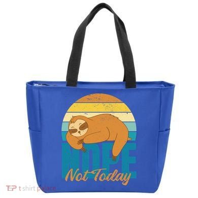 Funny Sloth Nope Not Today Retro Sloth Cute Gift Tote Bag