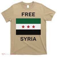 Free Syria New Syrian Flag Syria Freedom Celebration T-Shirt thumb 0