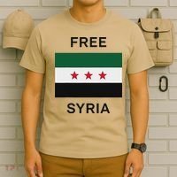 Free Syria New Syrian Flag Syria Freedom Celebration T-Shirt thumb 6