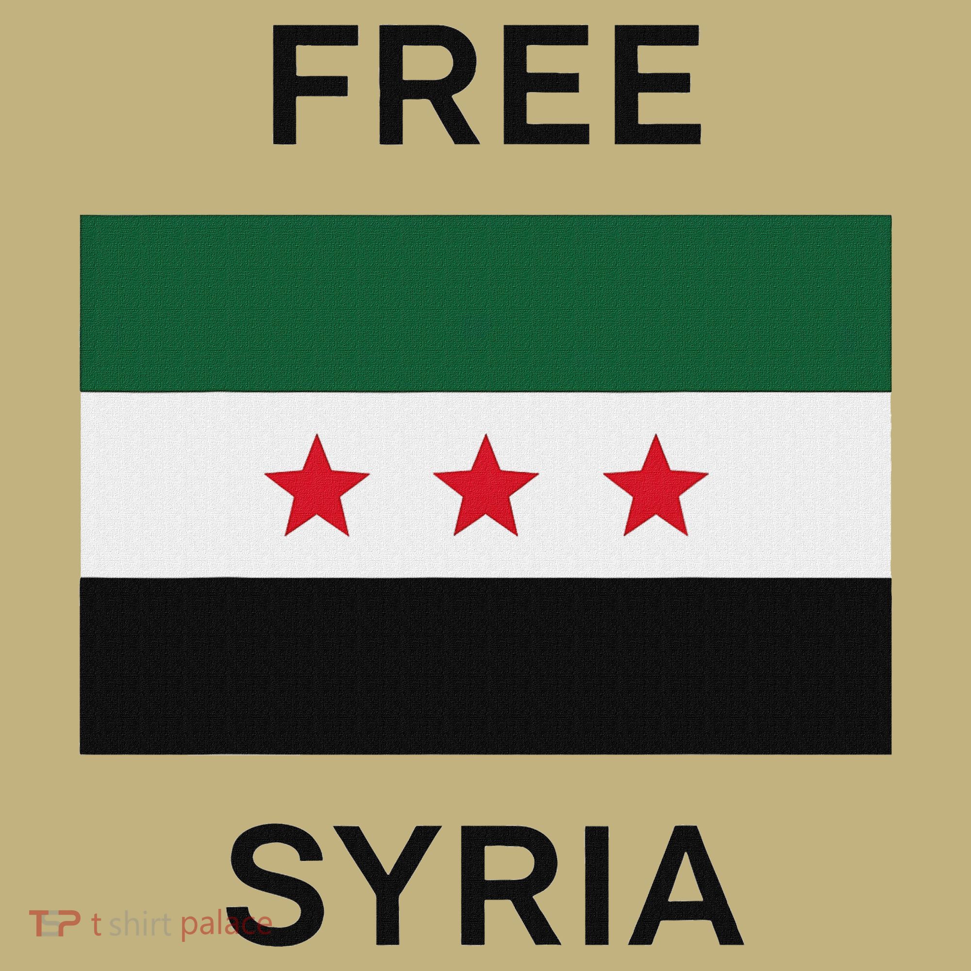 Free Syria New Syrian Flag Syria Freedom Celebration Polo