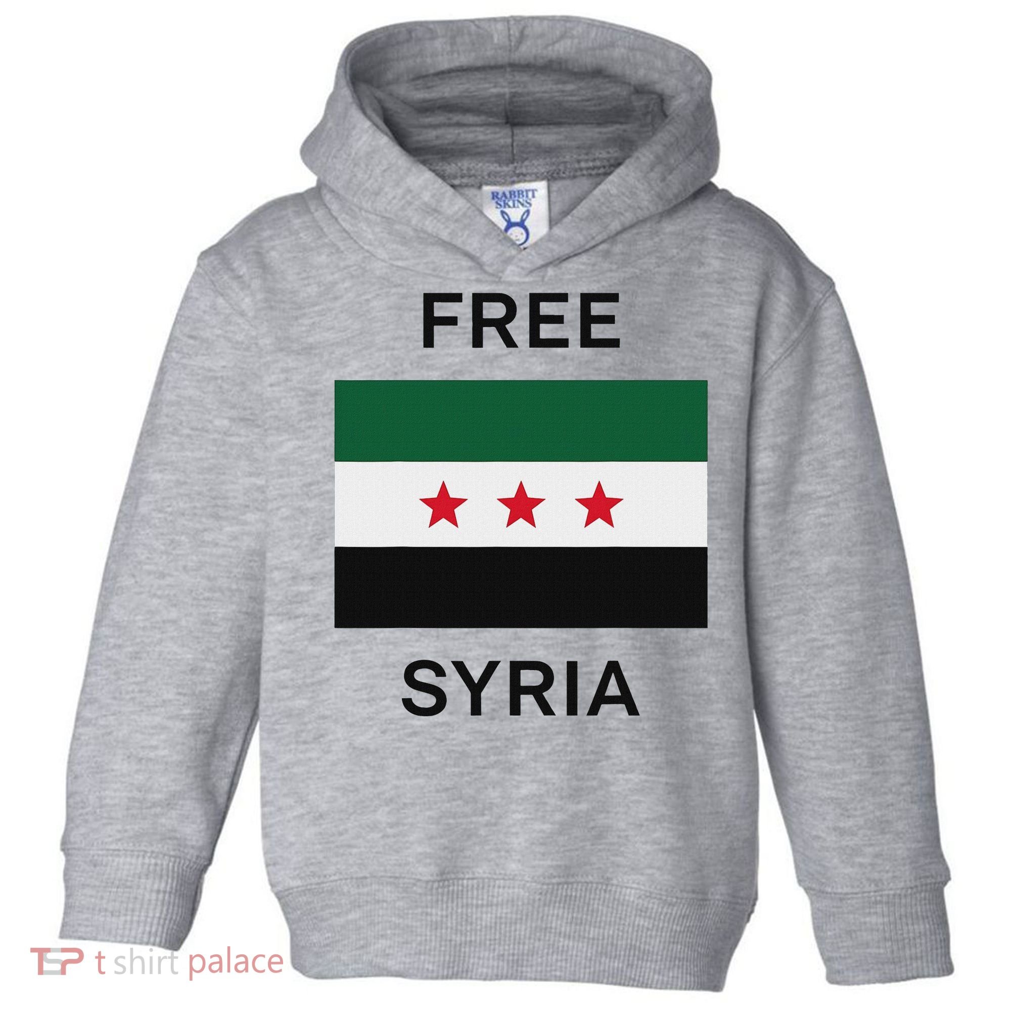 Free Syria New Syrian Flag Syria Freedom Celebration Toddler Hoodie