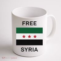 Free Syria New Syrian Flag Syria Freedom Celebration Coffee Mug thumb 1
