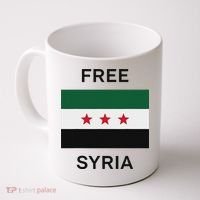 Free Syria New Syrian Flag Syria Freedom Celebration Coffee Mug thumb 0