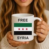 Free Syria New Syrian Flag Syria Freedom Celebration Coffee Mug thumb 3