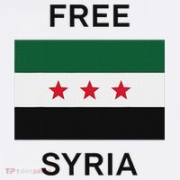 Free Syria New Syrian Flag Syria Freedom Celebration Golf Towel thumb 3