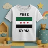 Free Syria New Syrian Flag Syria Freedom Celebration Toddler T-Shirt thumb 3