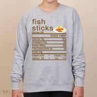 Fish Sticks Nutrition Facts Label Women's Sweatshirt thumb 0