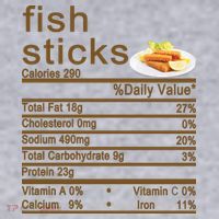Fish Sticks Nutrition Facts Label Women's Sweatshirt thumb 2