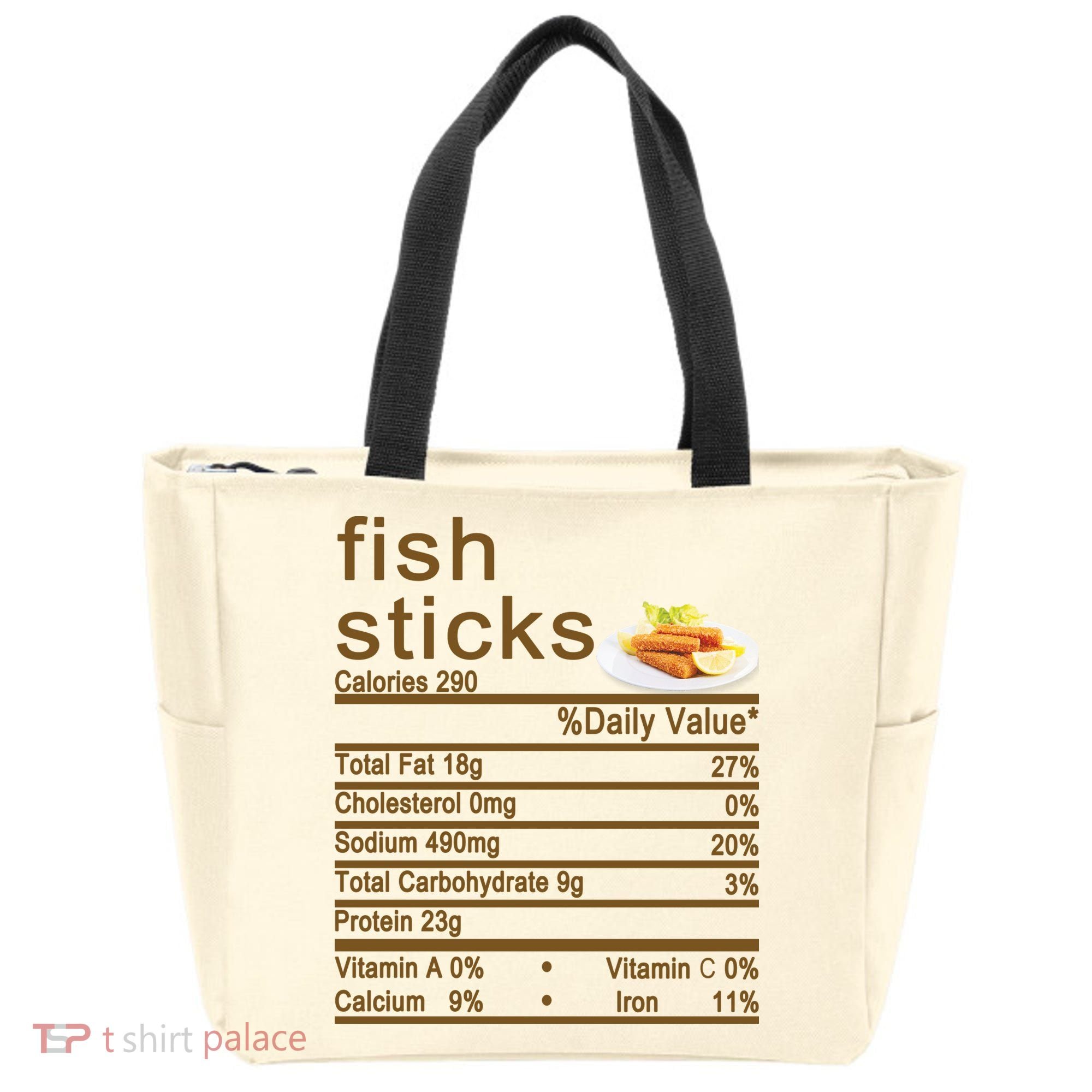 Fish Sticks Nutrition Facts Label Tote Bag