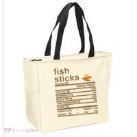 Fish Sticks Nutrition Facts Label Tote Bag thumb 2
