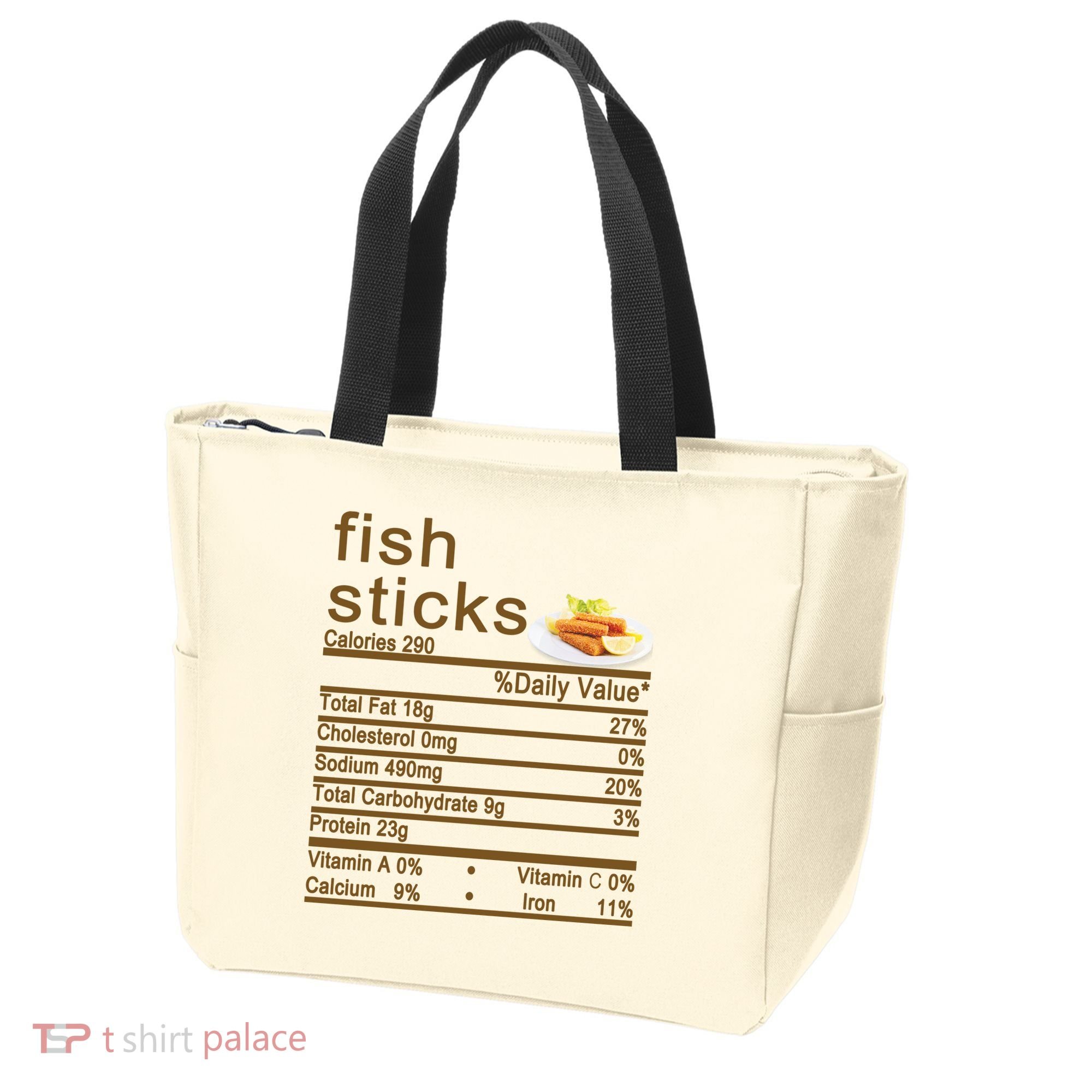 Fish Sticks Nutrition Facts Label Tote Bag