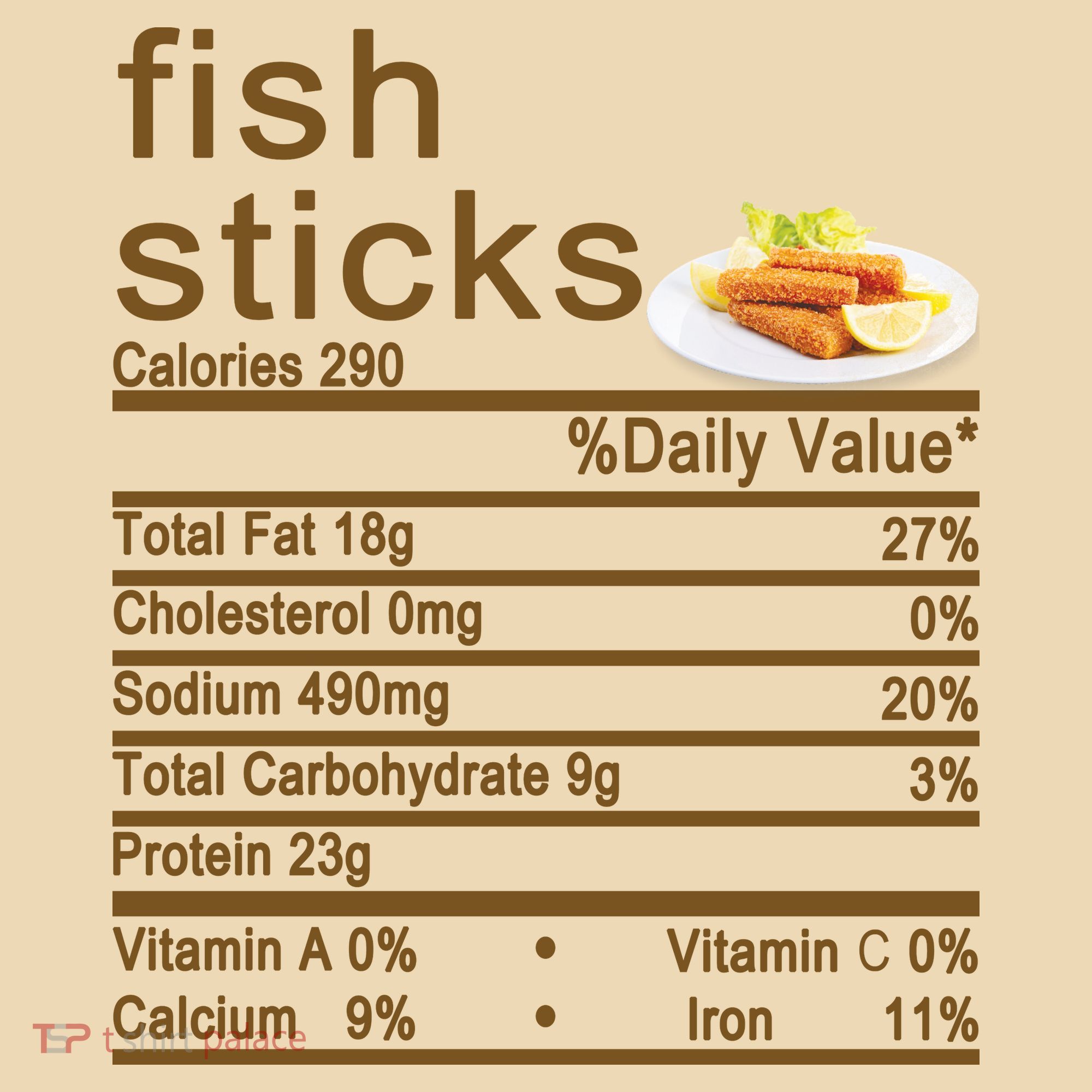 Fish Sticks Nutrition Facts Label Tote Bag