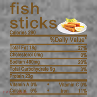 Fish Sticks Nutrition Facts Label Toddler Hoodie thumb 2