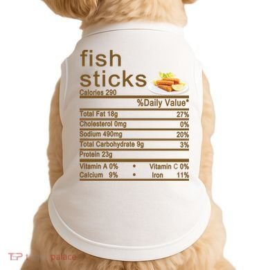 Fish Sticks Nutrition Facts Label Doggie Tank