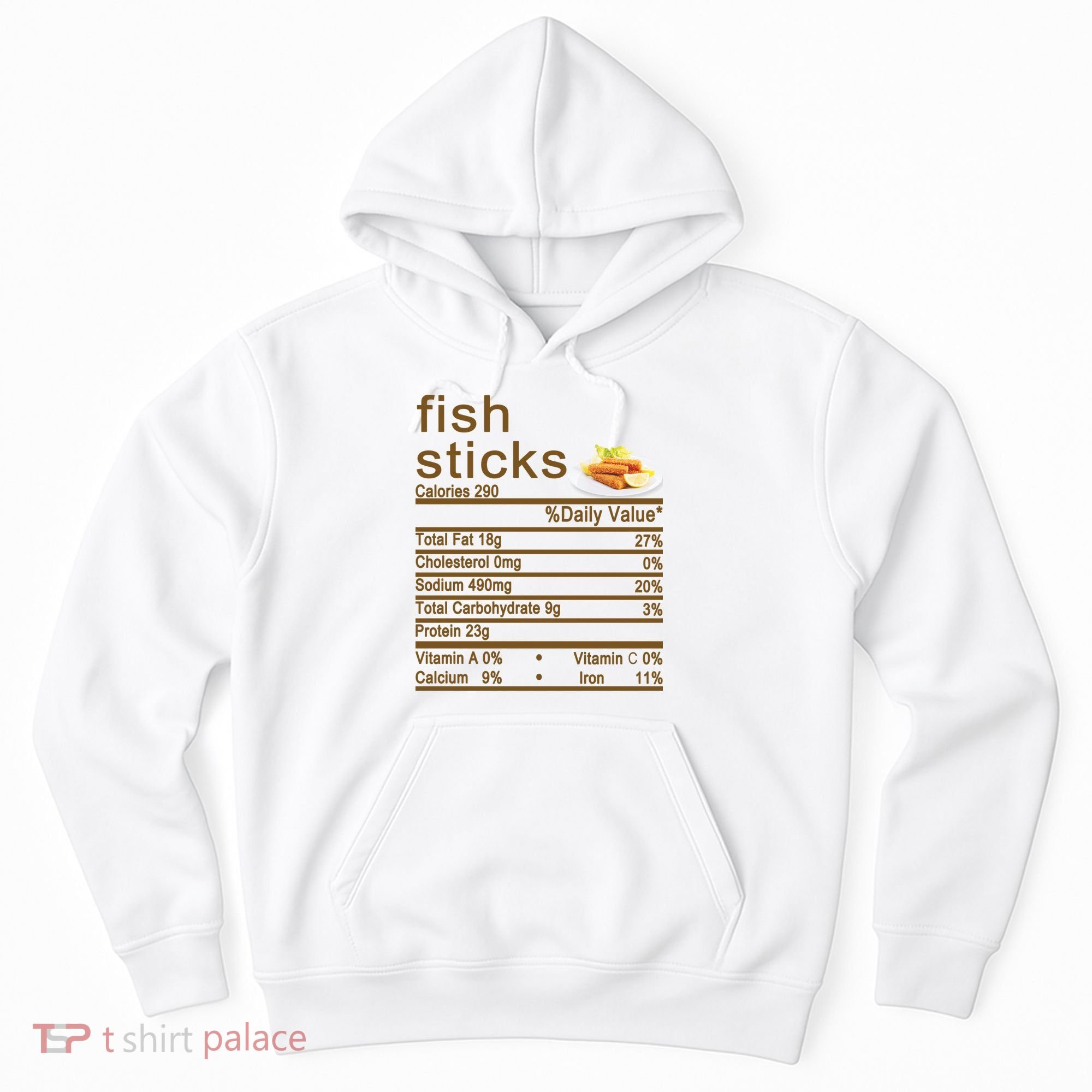 Fish Sticks Nutrition Facts Label Hoodie